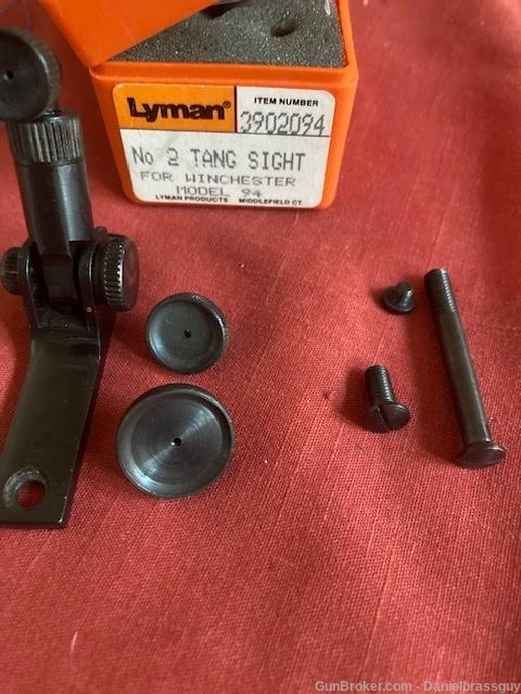 Lyman #2 Tang sight for 94 Winchester Like new box and instructions-img-1