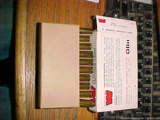 Reloading New Old Stock Brass W-W Super 250 Savage/250-3000 2 Boxes 40 Rds-img-0