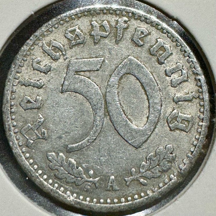Germany 50 Reichspfennig 1935-A Aluminum-img-1