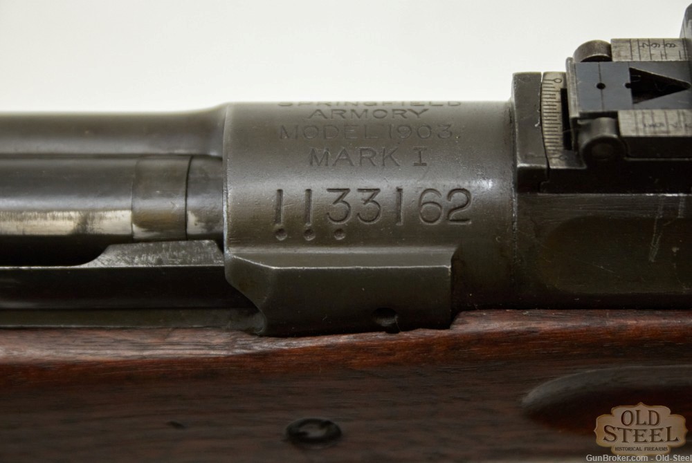 Springfield 1903 Mark 1 Pedersen Device Cutout W/ Rare Bolt Pouch MFG 1918 -img-42