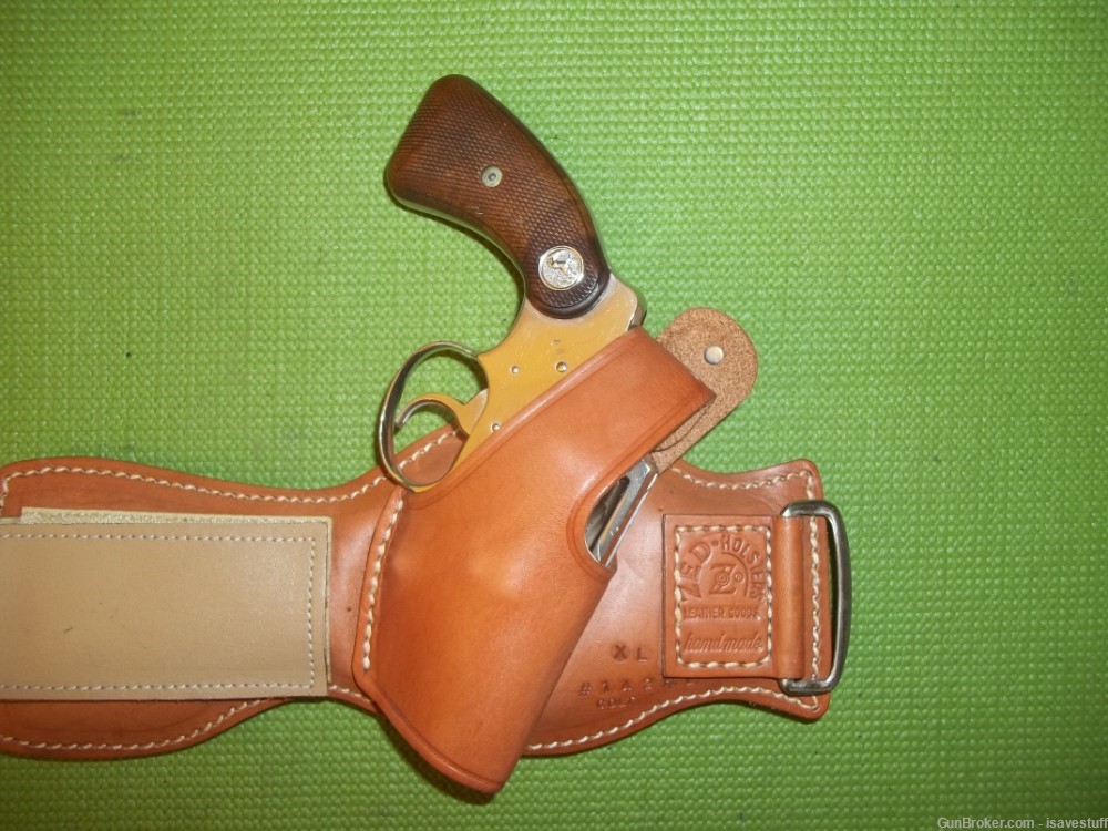 Colt Detective Special Cobra Agent RARE NOS ZED R/H Leather Ankle Holster-img-0