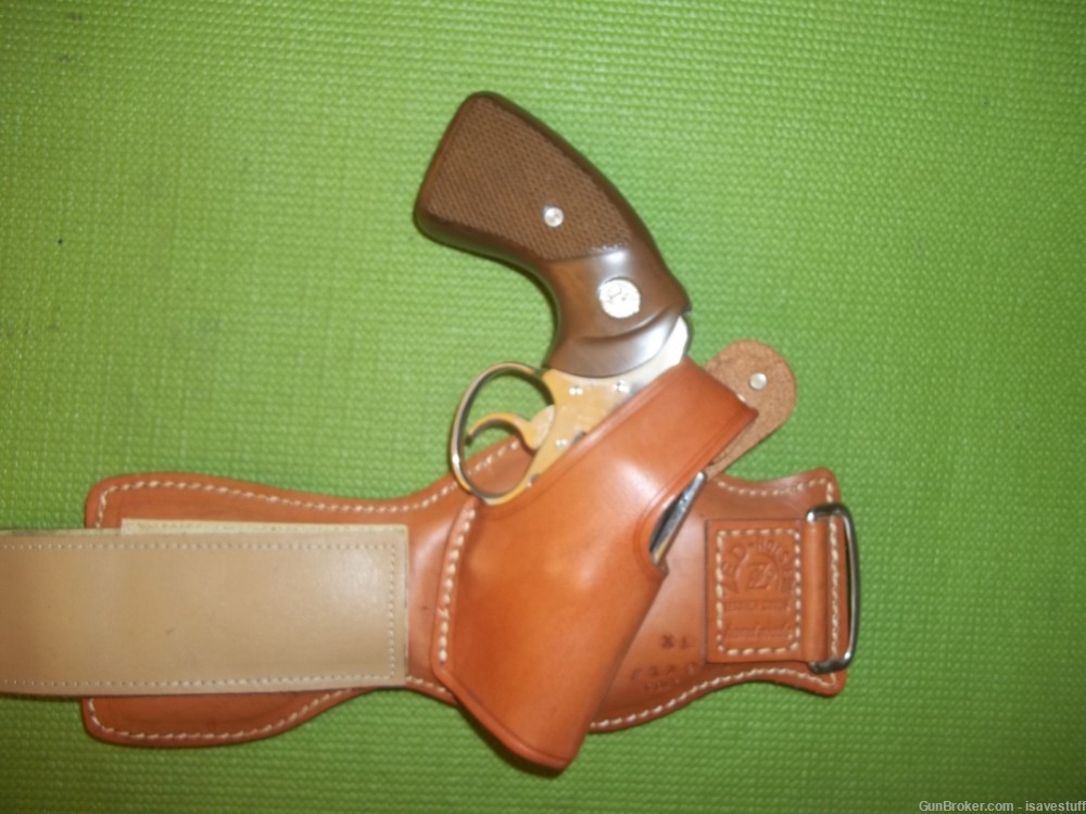 Colt Detective Special Cobra Agent RARE NOS ZED R/H Leather Ankle Holster-img-1