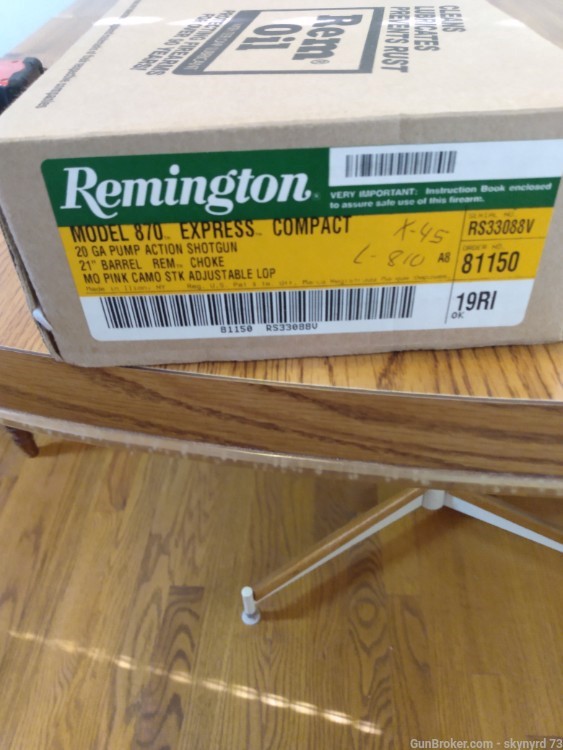 Remington 870 20 GA mossy oak pink camo compact -img-9