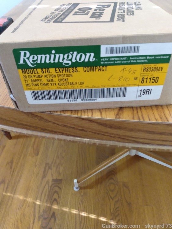 Remington 870 20 GA mossy oak pink camo compact -img-19