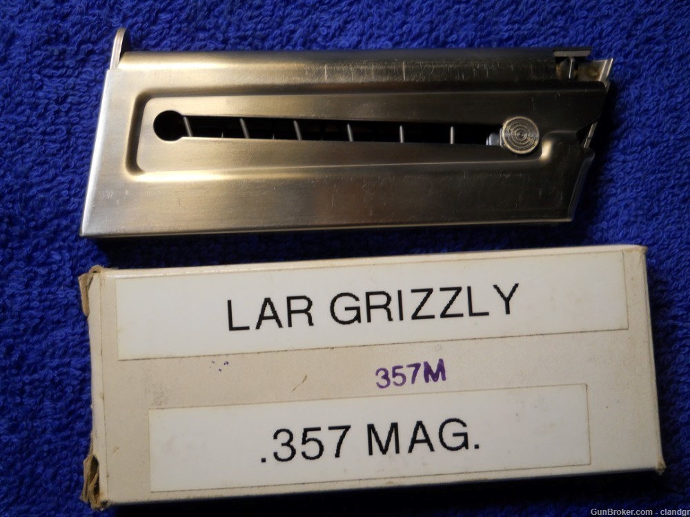 LAR GRIZZLY 357 MAGNUM NEW OLD STOCK MAGAZINE-img-0