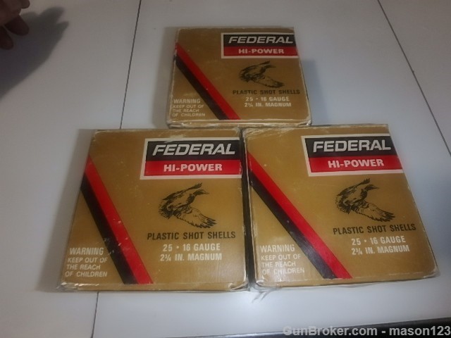 3 FULL FEDERAL 16 GA MAGNUM DUCK BOXES 2 SHOT AND A 6 SHOT ALL MAGS-img-6