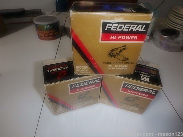 3 FULL FEDERAL 16 GA MAGNUM DUCK BOXES 2 SHOT AND A 6 SHOT ALL MAGS-img-5