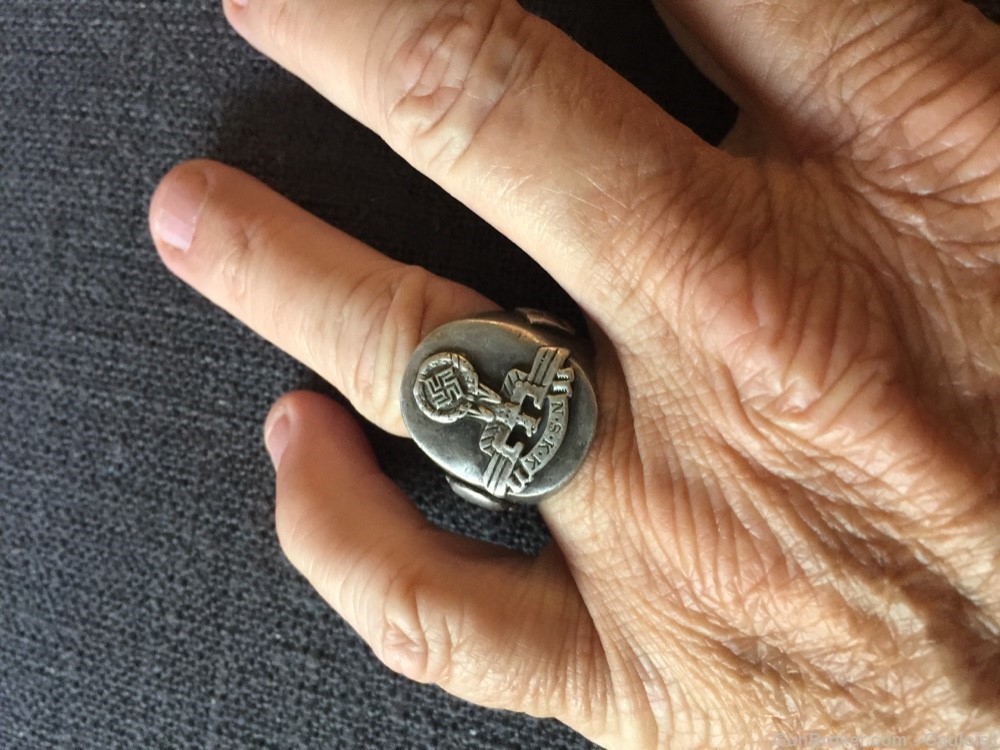 WW2, German,  NSKK Original Ring.-img-8