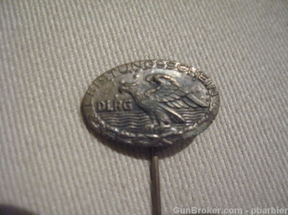 WW2,German, Original DLRG Stick Pin Silver-img-0