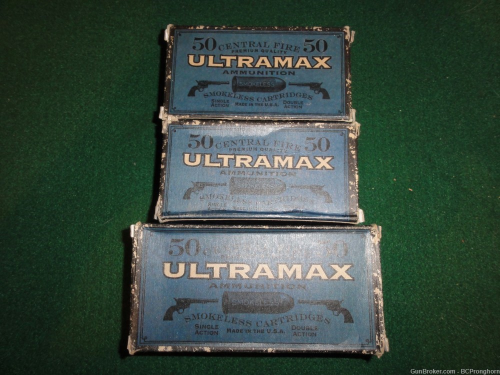 120 Rnds Factory Ultramax Ammo for .38 Long Colt +30 brass, 158 gr RN Lead-img-0