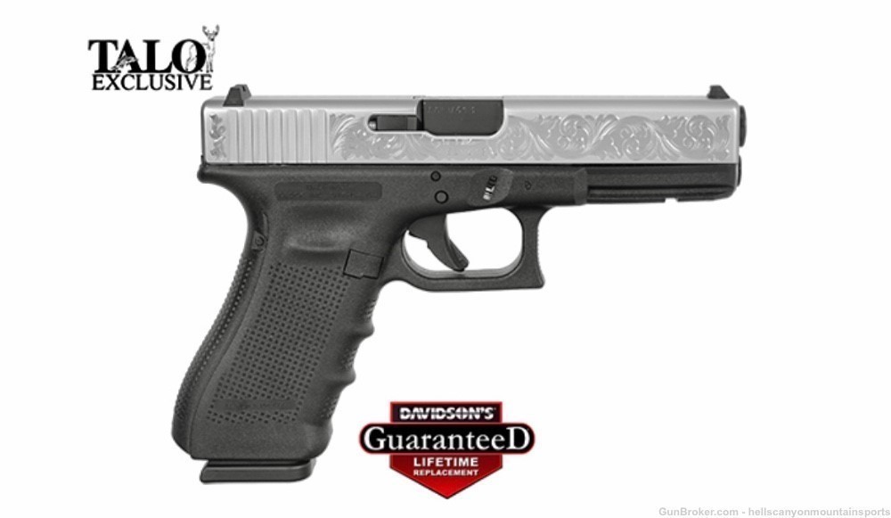 Glock Gen 4 17 Talo 9mm Luger Semi-Auto Engraved Lifetime Guarantee-img-0