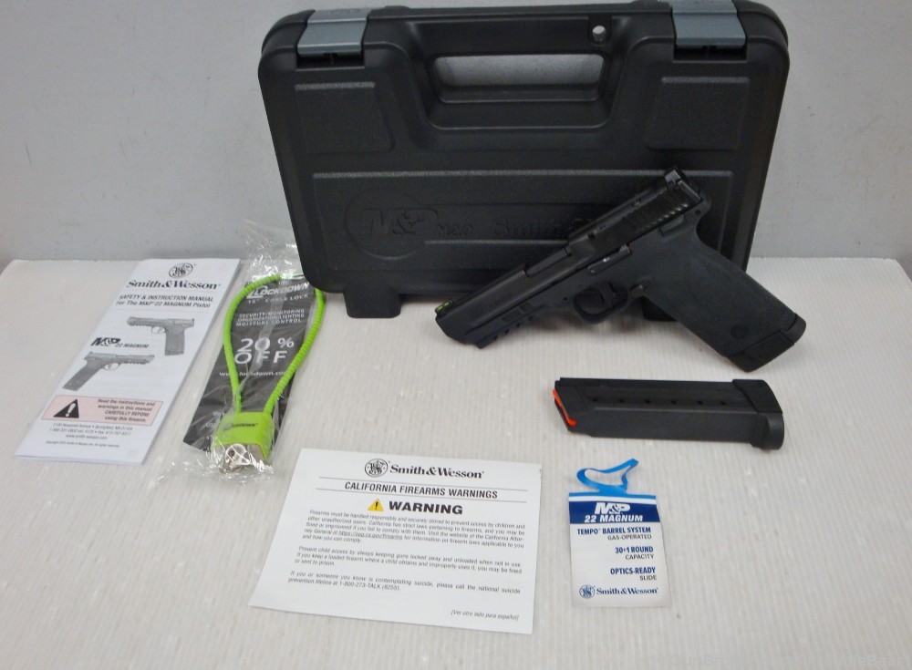 Smith & Wesson M&P 22 Mag Optics Ready Thumb Safety 4.35” Bbl. New in Box-img-1