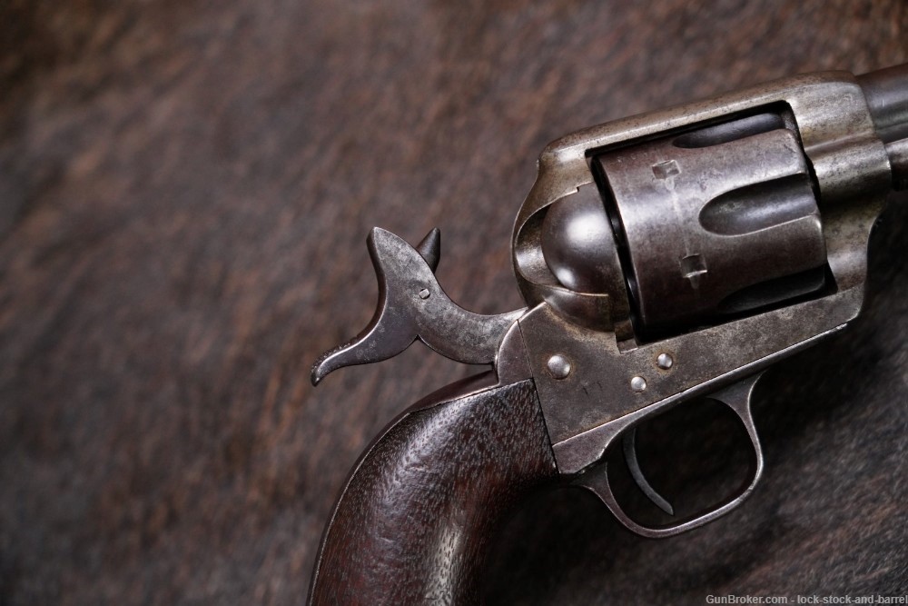 US Colt Model 1873 Single Action Army “Artillery” .45 Revolver 1885 Antique-img-19