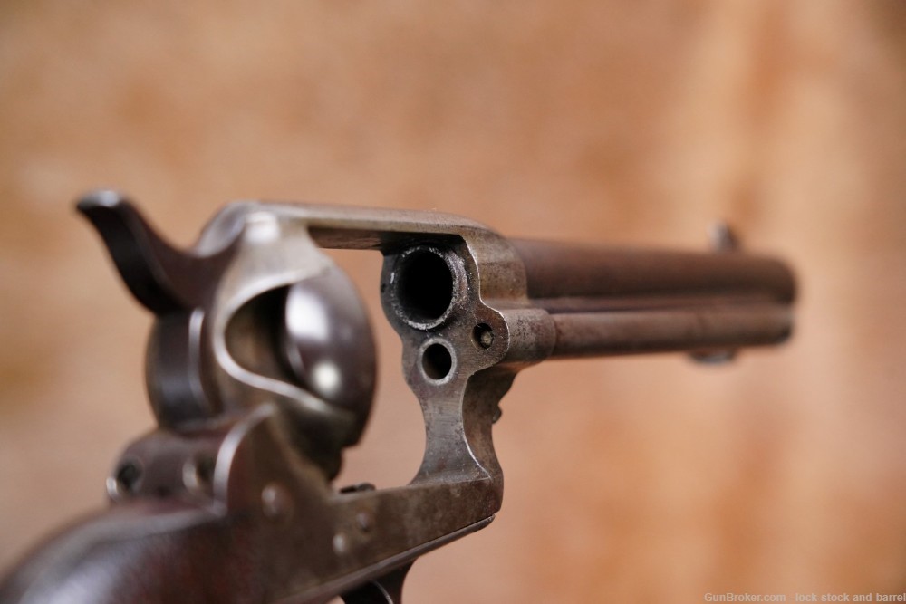 US Colt Model 1873 Single Action Army “Artillery” .45 Revolver 1885 Antique-img-17