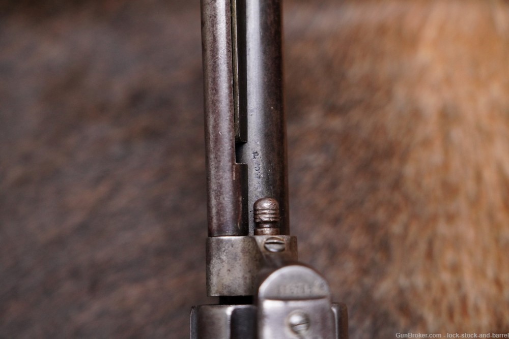 US Colt Model 1873 Single Action Army “Artillery” .45 Revolver 1885 Antique-img-12