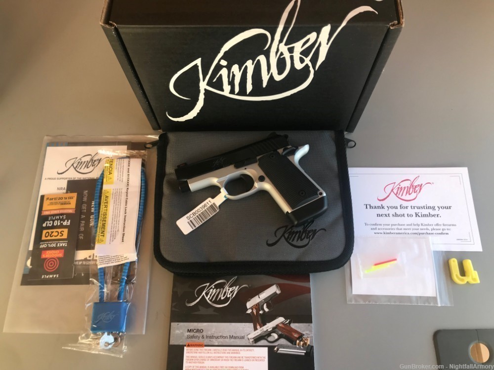 Kimber Micro 9 Night Guard 9mm Pistol 3.1" 7+1 1911 Micro-9  3300236 New !-img-5