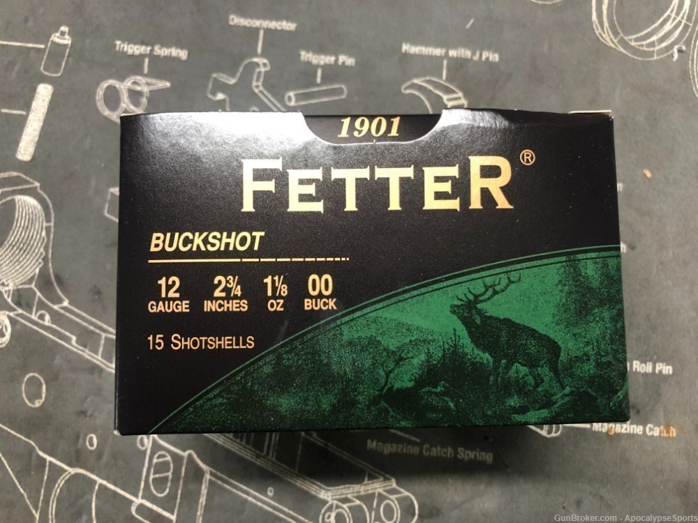 Fetter 12GA 00 Buckshot 2.75" 120RDS Fetter 00-Buckshot 12ga-img-3