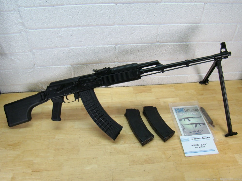 Molot VEPR RPK 23" AK74 rare Russian 5.45x39 AK 5.45 folding stk bipod 45rd-img-31