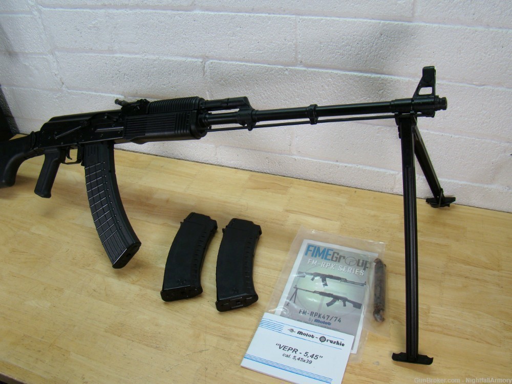 Molot VEPR RPK 23" AK74 rare Russian 5.45x39 AK 5.45 folding stk bipod 45rd-img-34