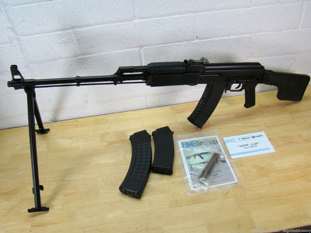 Molot VEPR RPK 23" AK74 rare Russian 5.45x39 AK 5.45 folding stk bipod 45rd-img-27