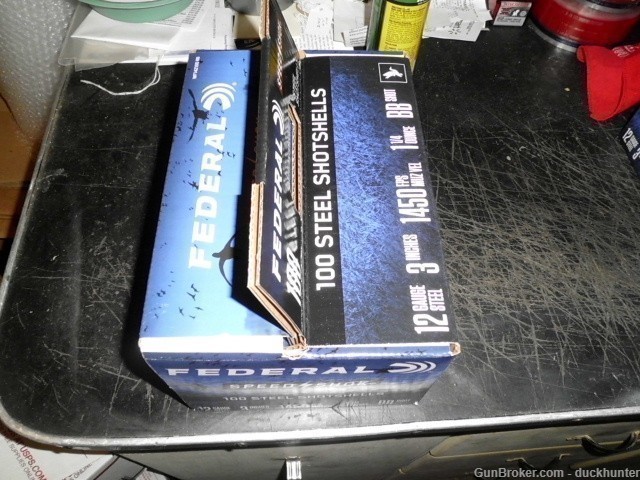 FEDERAL 12 GA 3 INCH MAGS "BB'S" 4 BOXES 100 ROUNDS. 1450 FPS 1&1/4 OUNC-img-2