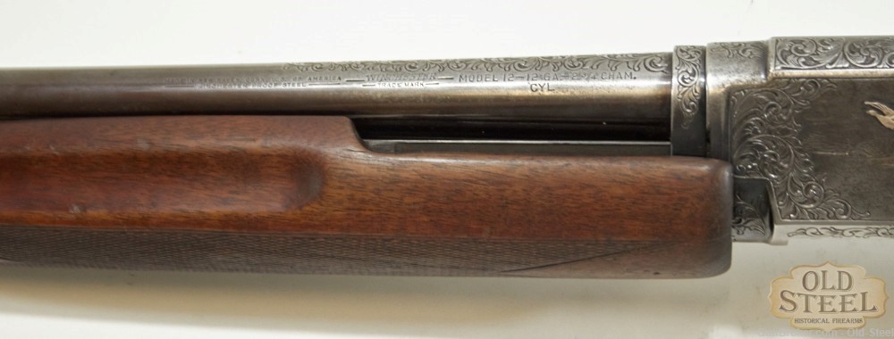 Winchester Model 12 Slam Fire Shotgun W/ Engravings MFG 1956 C&R-img-17