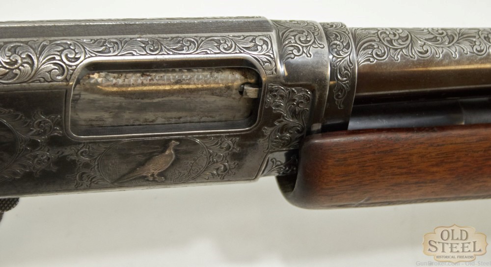 Winchester Model 12 Slam Fire Shotgun W/ Engravings MFG 1956 C&R-img-38