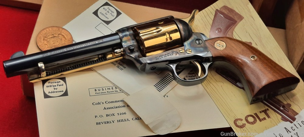 Colt Missouri Sesquicentennial 1970 2ND Gen SAA & Display case, Beautiful -img-50