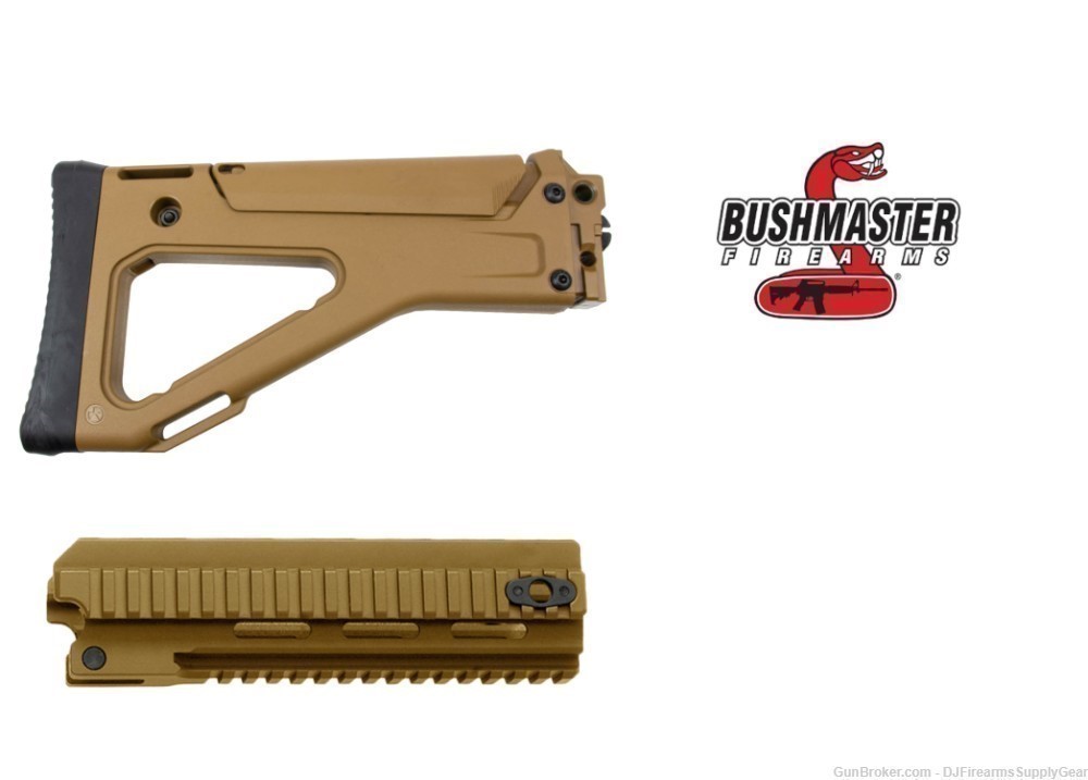 Factory Bushmaster ACR Coyote Brown Picatinny Rail Handguard & Fixed Stock -img-0