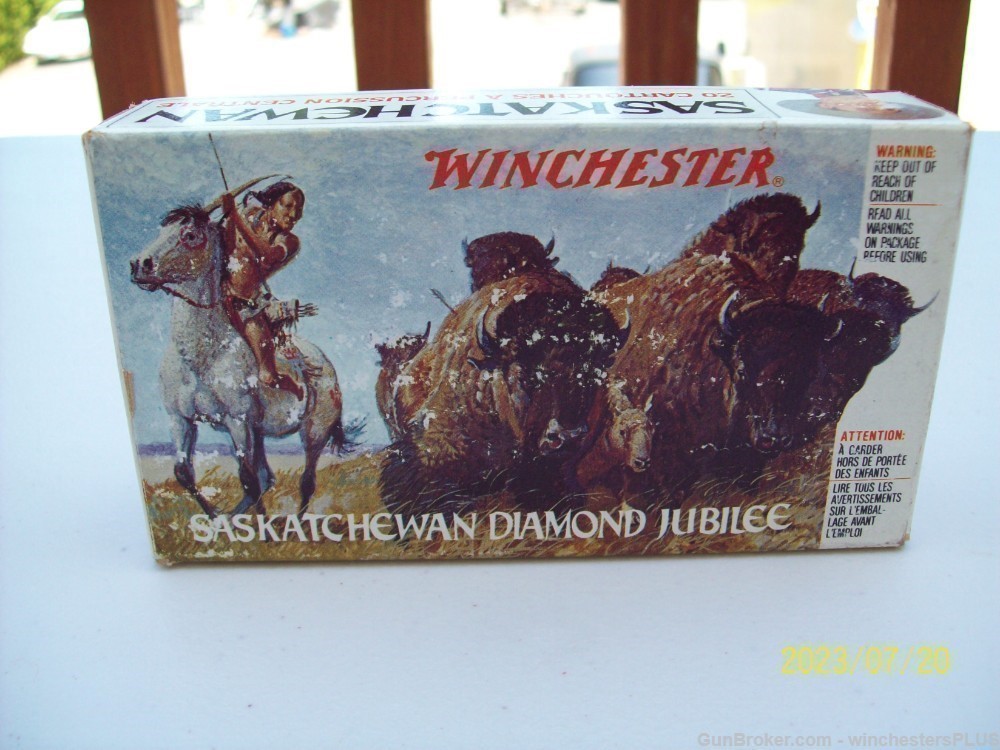 Winchester Commemorative Saskatchewan Diamond jubilee 38-55 AMMO -img-0