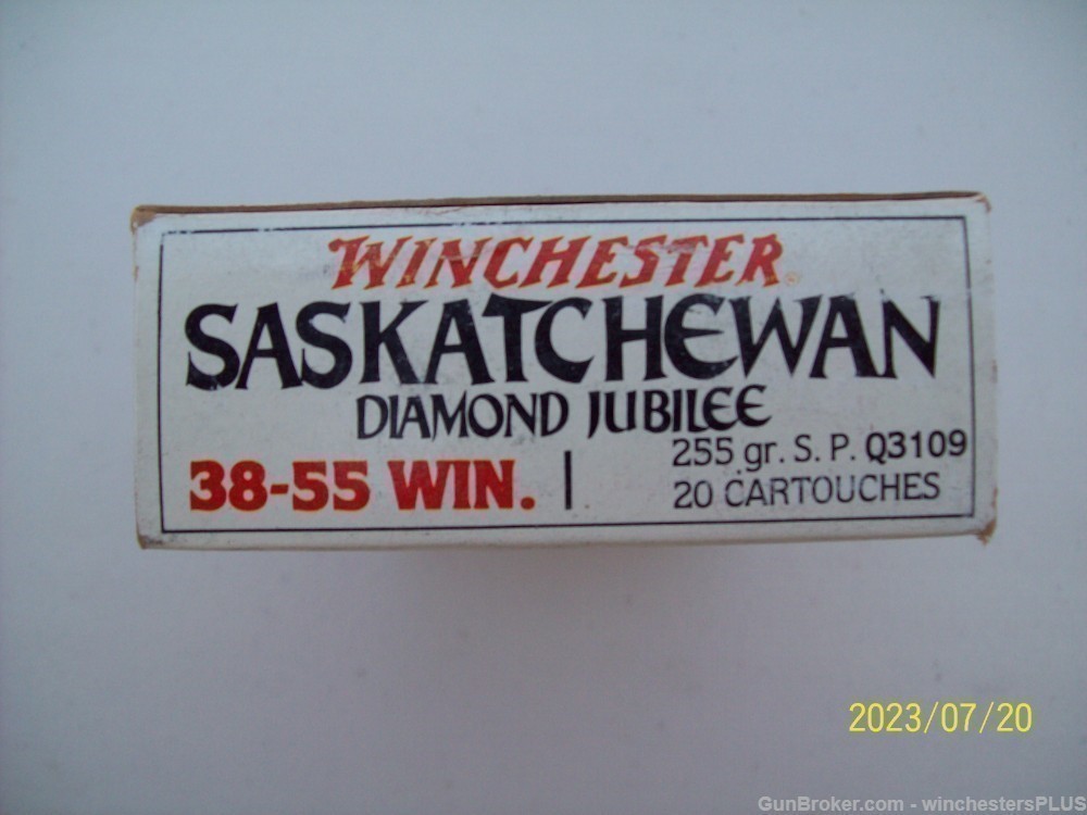 Winchester Commemorative Saskatchewan Diamond jubilee 38-55 AMMO -img-3