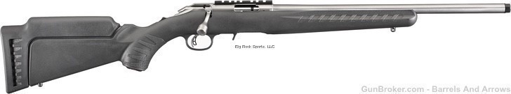 Ruger 8351 American Rimfire Bolt Action Rifle, 22 LR 18" Threaded stainless-img-0