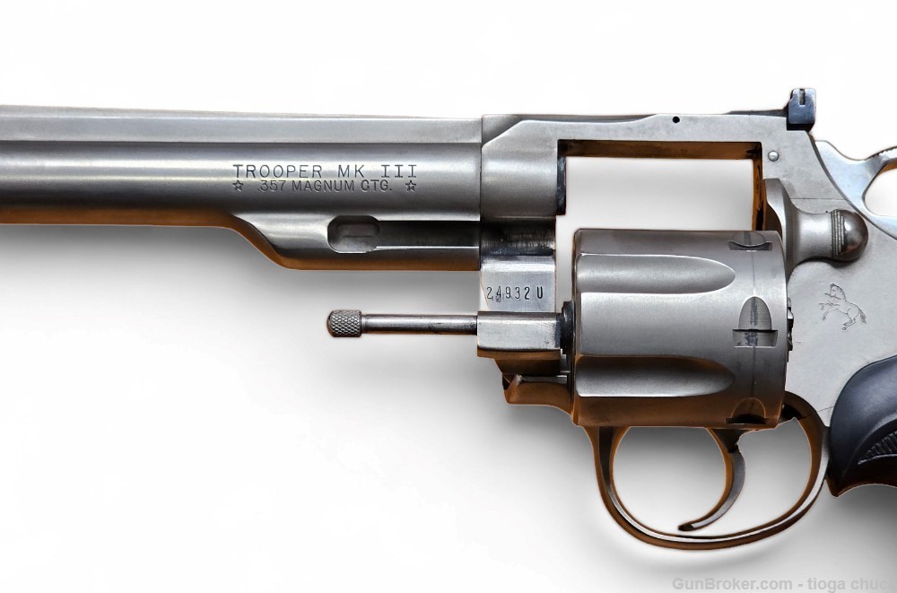 Colt Trooper MKIII 357 Magnum Electroless Nickel (Made in 1982) 6"-img-13