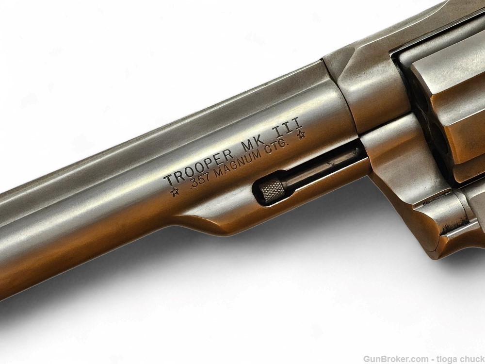Colt Trooper MKIII 357 Magnum Electroless Nickel (Made in 1982) 6"-img-3
