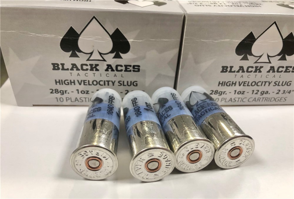 200 ROUNDS Black Aces 12 Gauge 00 Buckshot and rifled Slugs Package Deal-img-1