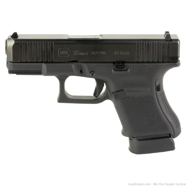 Glock G30 Gen5 45ACP Pistol NEW 2024 MODEL (3) 10rd Mags 3.78" FS Blk-img-2