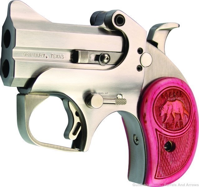 Bond Arms BAMB357/38 Mama Bear, 38/357, 2.5" barrel with pink bear grips -img-0