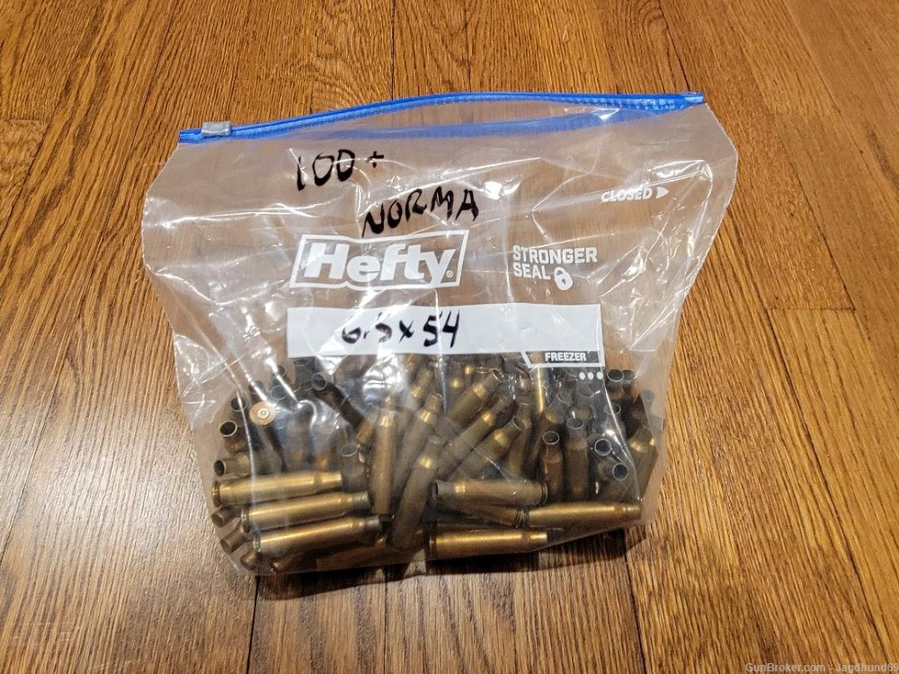 6.5x54 MS Brass, 1X Fired, 100 Count, Norma Headstamp, Some resized-img-0