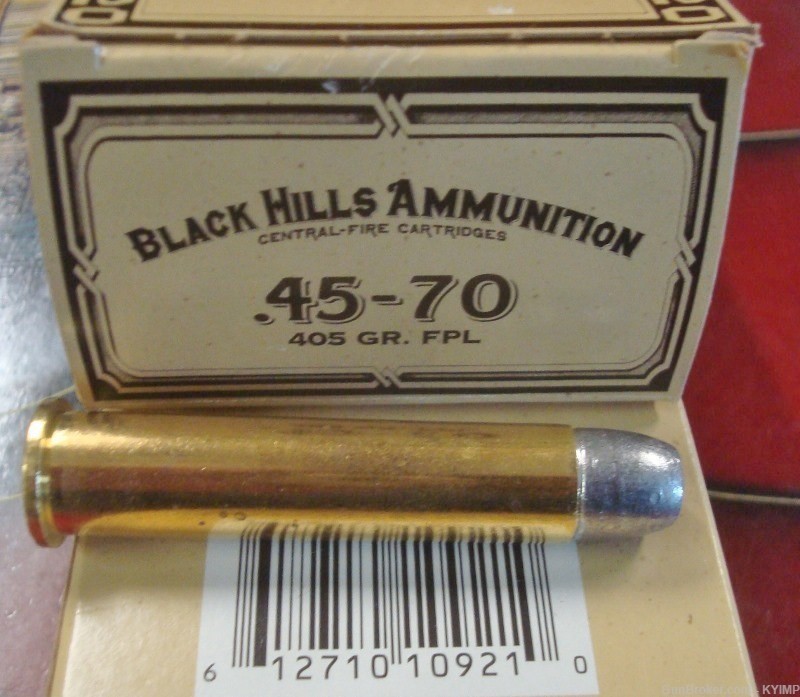 100 BLACK HILLS .45-70 405 grain FPL NEW brass cased ammunition-img-1