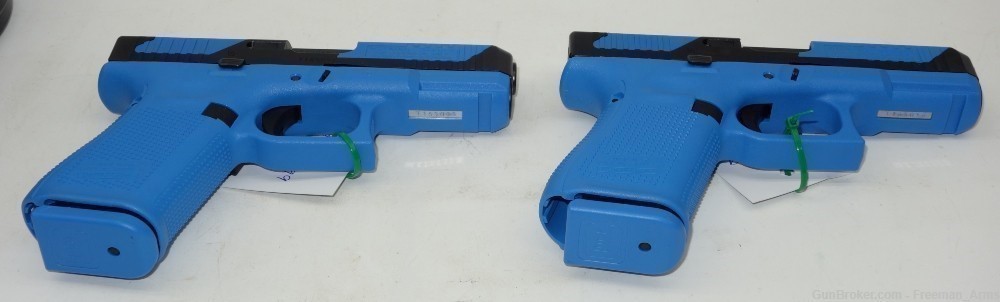 2) Glock 19T GEN 5 Blue Trainers-Consec Serials-Sim 9MM-Night Sights-NIB-img-2