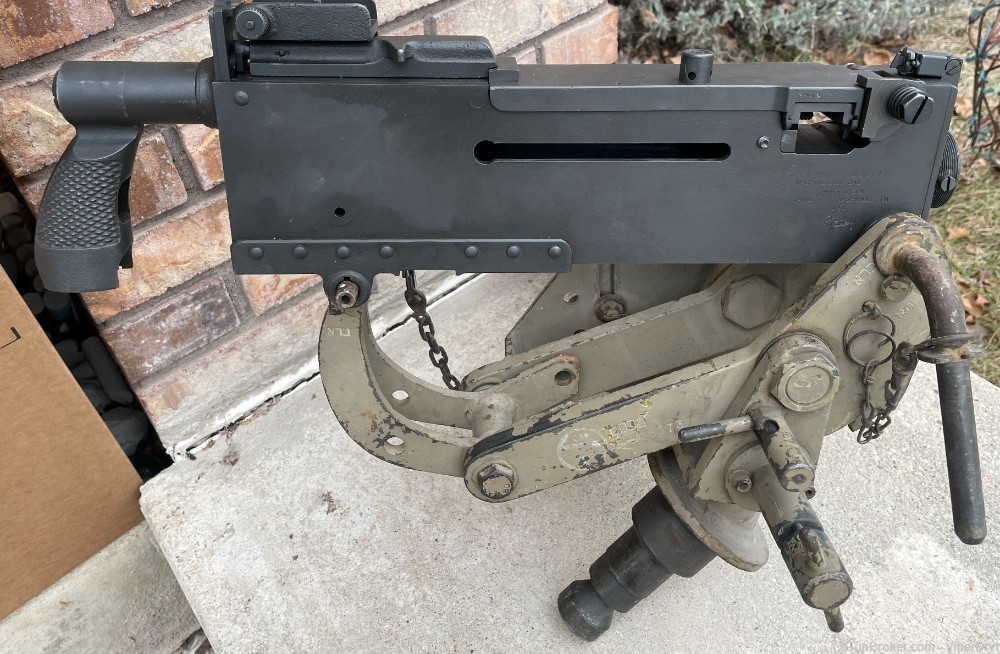 Israeli 50 BMG/30 Cal Cradle with Pintle Un-Refinished Combat Condition-img-4