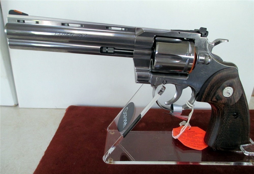 COLT PYTHON NEW PRODUCTION 6 INCH S/S 357 MAGNUM-img-0