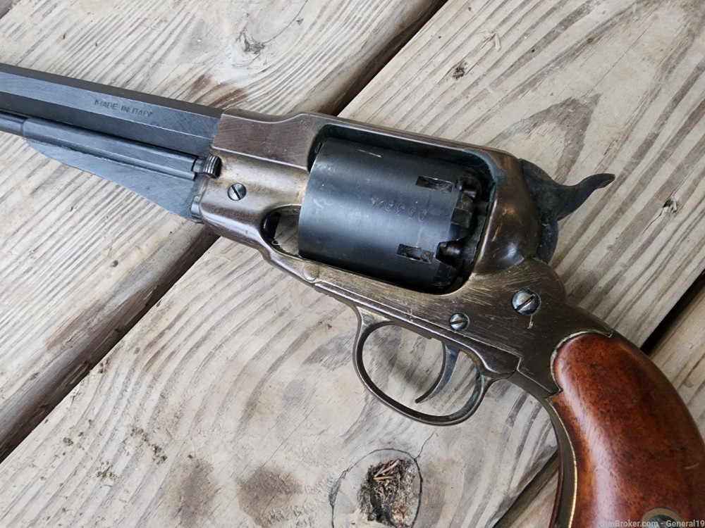 Richland Arms Company Remington 1858 Texas Army Brass Frame 44 Cap Ball-img-0