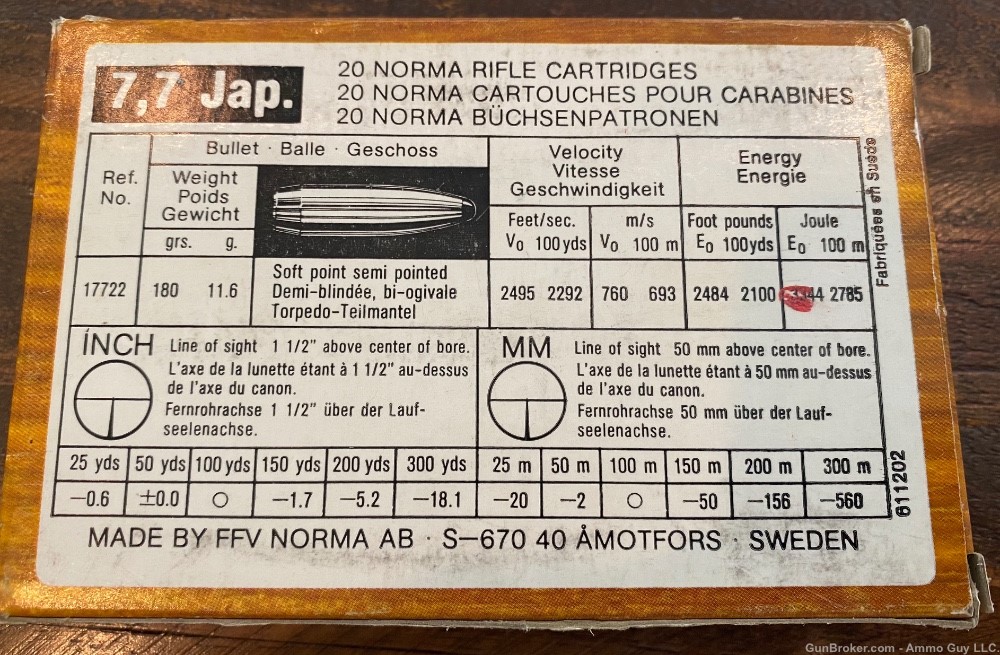 Norma 7.7 jap ammunition -img-2
