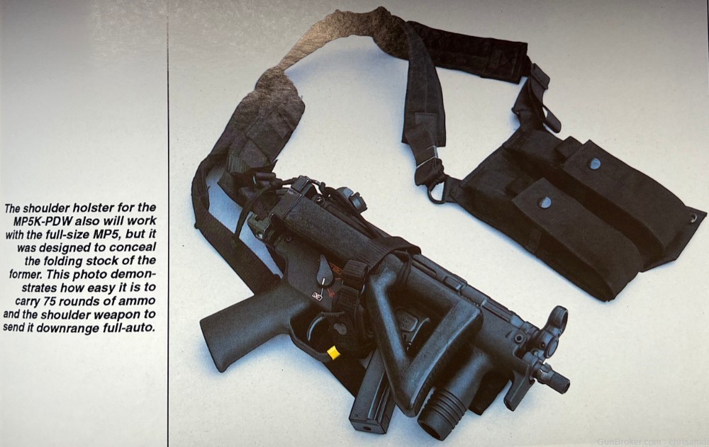 HK EAGLE INDUSTRIES MP5K-PDW RH SHOULDER HARNESS FBI CIA SECRET SERVICE-img-8