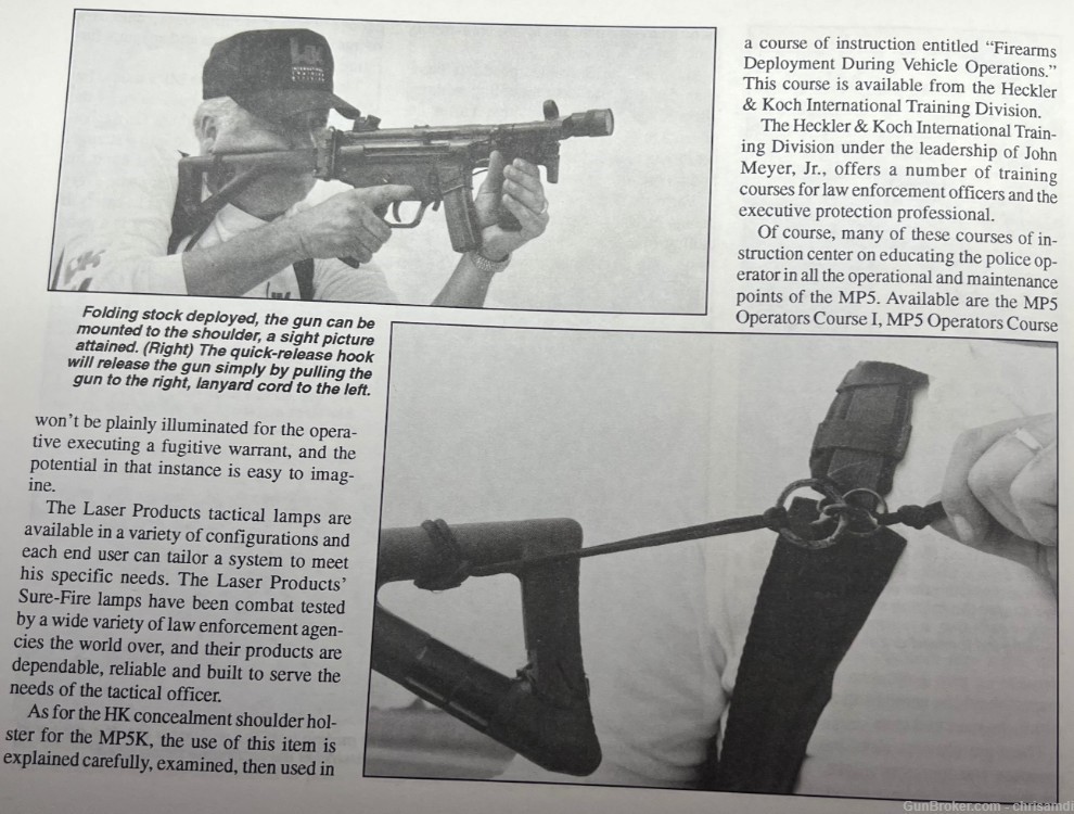 HK EAGLE INDUSTRIES MP5K-PDW RH SHOULDER HARNESS FBI CIA SECRET SERVICE-img-5