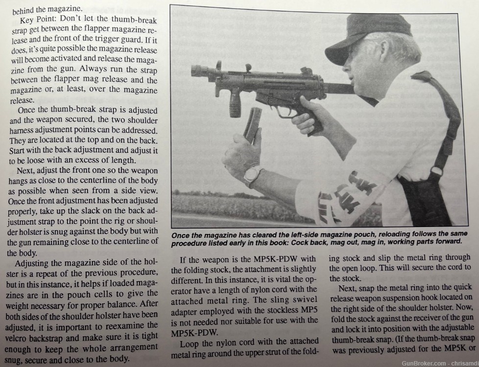HK EAGLE INDUSTRIES MP5K-PDW RH SHOULDER HARNESS FBI CIA SECRET SERVICE-img-16