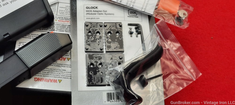 Glock G19 GEN 5 PA195S201MOS 3-10 ROUND MAGS,MOS Adapter set 9MM NIB NR-img-7