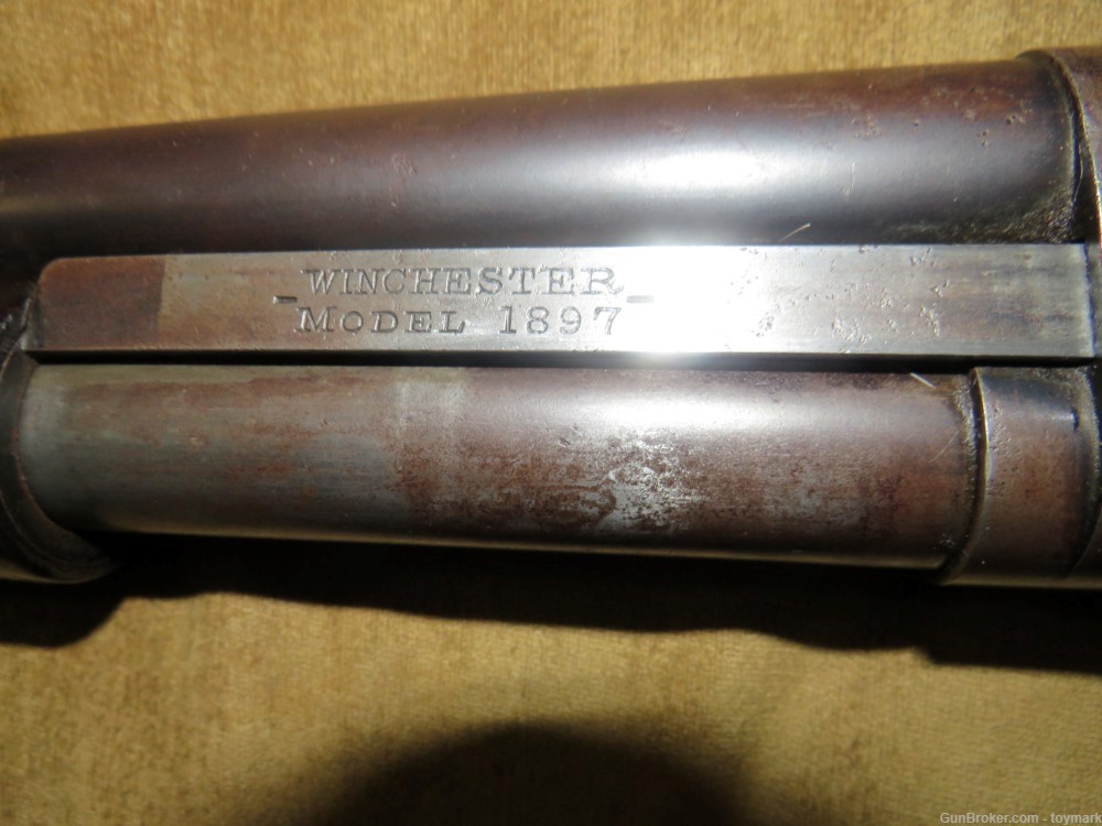 VINTAGE EARLY WINCHESTER MODEL 1897 PUMP 12 GAUGE RIOT SHOTGUN MFG. 1902-img-18