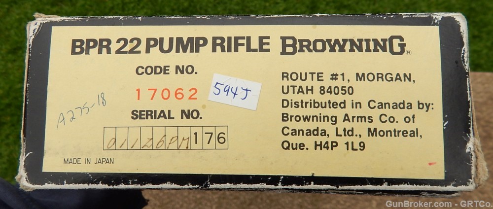 Browning BPR-22 – 22 Long Rifle - Slide Action - 1980-img-48